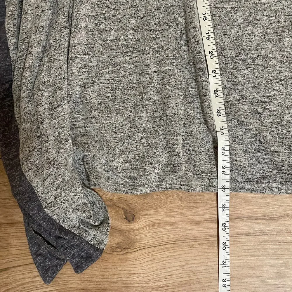White House Black Market Poncho Sweater Womens Small Gray Marbled - Picture 7 of 7